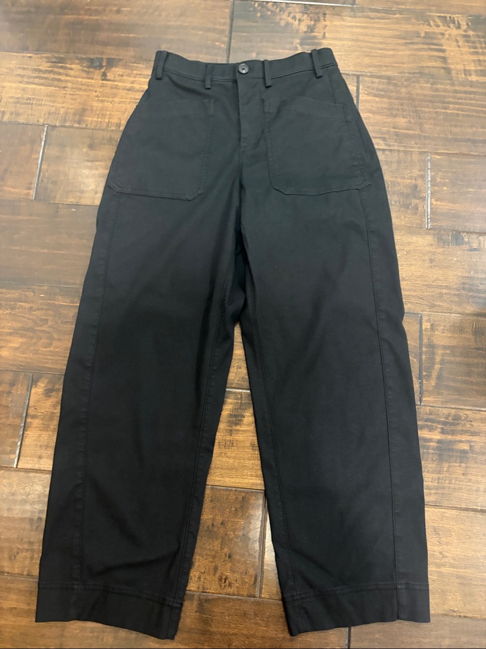 SPANX Supersmooth Stretch Twill High-Rise Wide-Leg Utility Barrel Pants